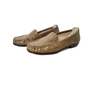 Womens SAS Tri-Pad Comfort Leather Slip On Loafers. Size 7W